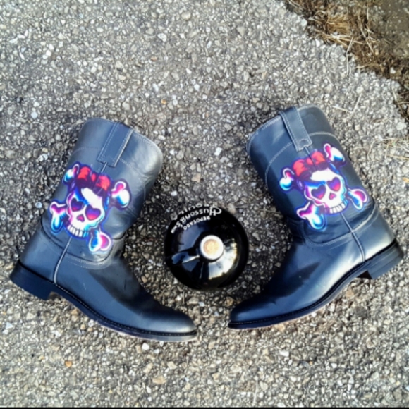Justin Boots Shoes - Justin Ropers Rockabilly pinup moto